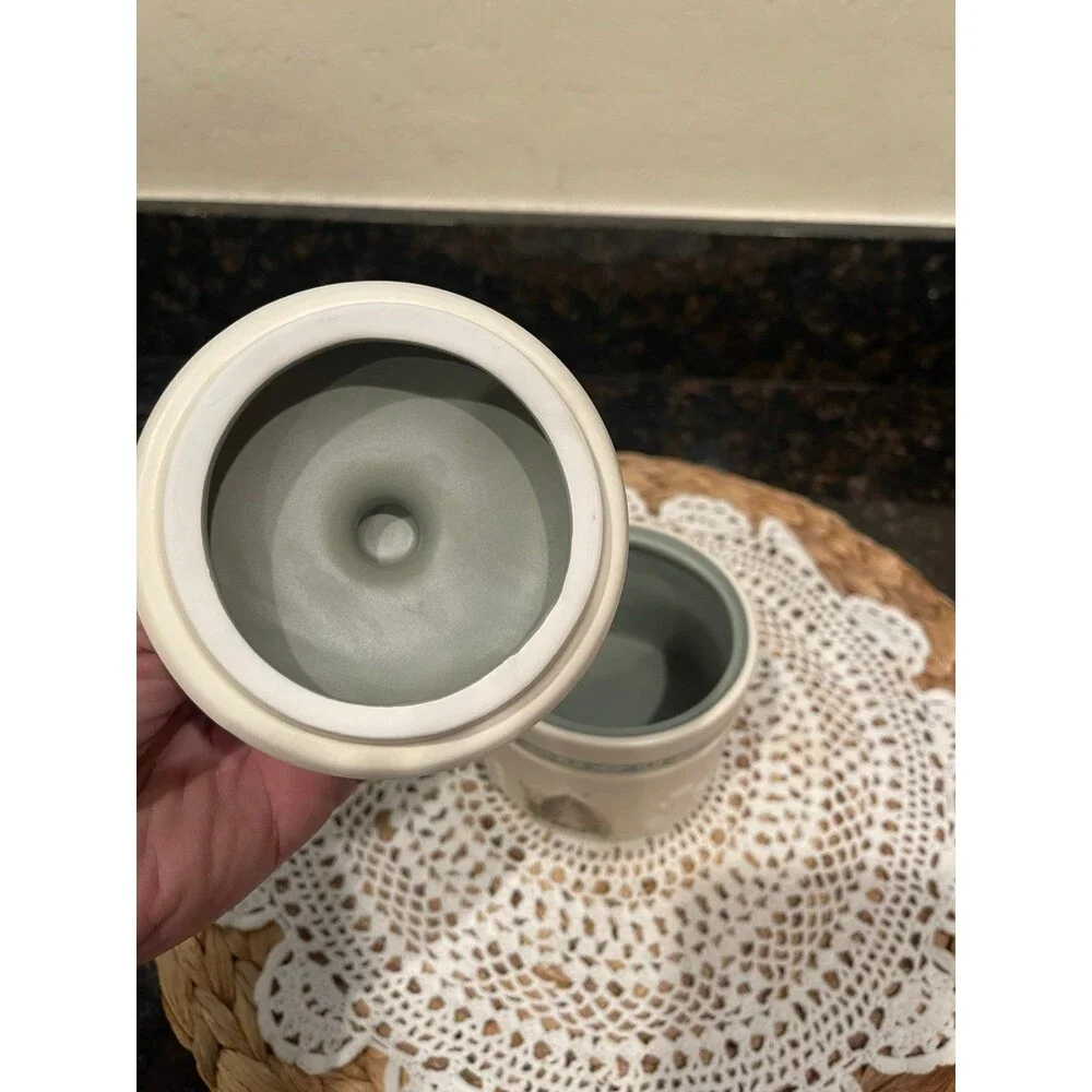 Pfaltzgraff Naturewood cotton ball container
